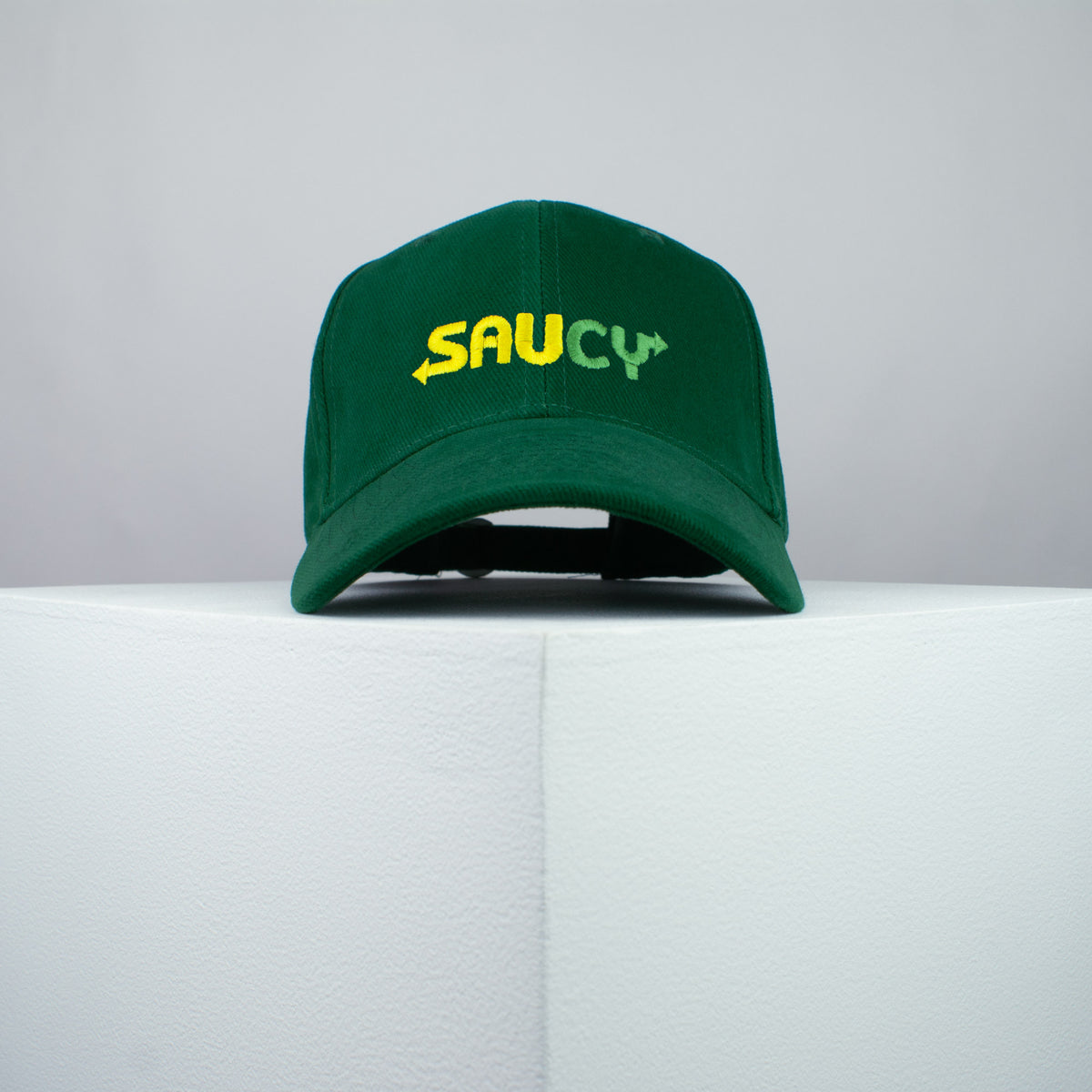 Saucy / Subway embroidered baseball cap green / Subway / brand twisters / food / sticker / embroidery / patch / dad / hat / cap / clothing // Hatty Hats / iron on patch / dad hat embroidered patch / badge / applique / embroidered / punk patches / trucker hat / snapback / caps / dad hats / baseball hat / mens hat / womens hat / embroidered hat / dad cap / embroidered cap