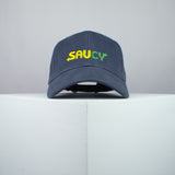 Saucy / Subway embroidered baseball cap grey / Subway / brand twisters / food / sticker / embroidery / patch / dad / hat / cap / clothing // Hatty Hats / iron on patch / dad hat embroidered patch / badge / applique / embroidered / punk patches / trucker hat / snapback / caps / dad hats / baseball hat / mens hat / womens hat / embroidered hat / dad cap / embroidered cap