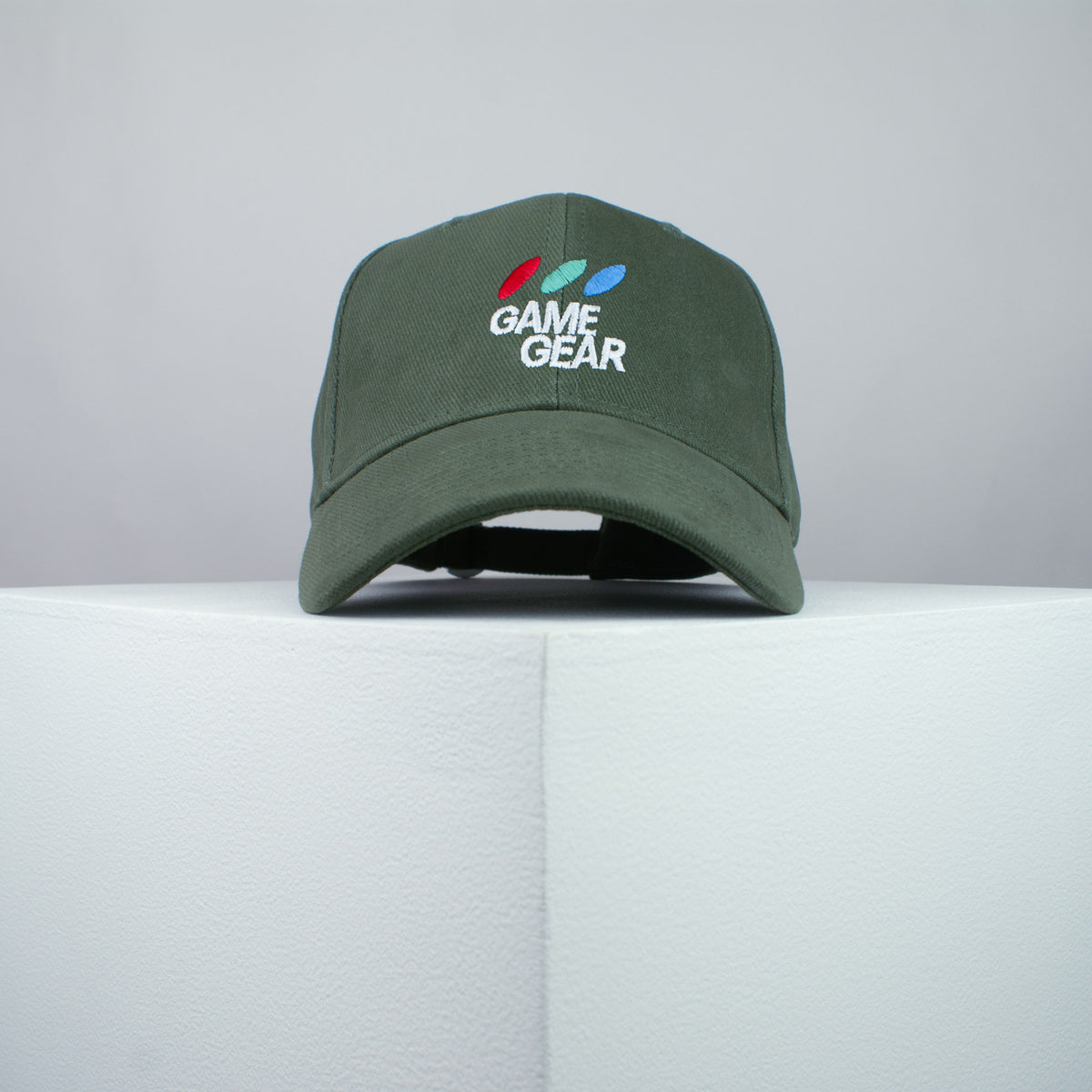 Sega Game Gear embroidered baseball cap olive green / gamer / gaming / retro video games / embroidery / patch / hat / dad hat / cap / iron on patch / embroidered patch / badge / applique / embroidered / punk patches / trucker hat / snapback / caps / dad hats / baseball hat / mens hat / womens hat / embroidered hat / dad cap / embroidered cap