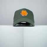 Self care embroidered baseball cap olive green / yoga / mental health / care package / gift for her / embroidery / patch / hat / dad hat / cap // Hatty Hats / iron on patch / embroidered patch / badge / applique / embroidered / punk patches / trucker hat / snapback / caps / dad hats / baseball hat / mens hat / womens hat / embroidered hat / dad cap / embroidered cap