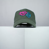 Stay off Insta embroidered baseball cap olive green / happy hippie / boho / bohemian / instagram / dog / embroidery / patch / hat / dad hat / cap / iron on patch / embroidered patch / badge / applique / embroidered / punk patches / trucker hat / snapback / caps / dad hats / baseball hat / mens hat / womens hat / embroidered hat / dad cap / embroidered cap