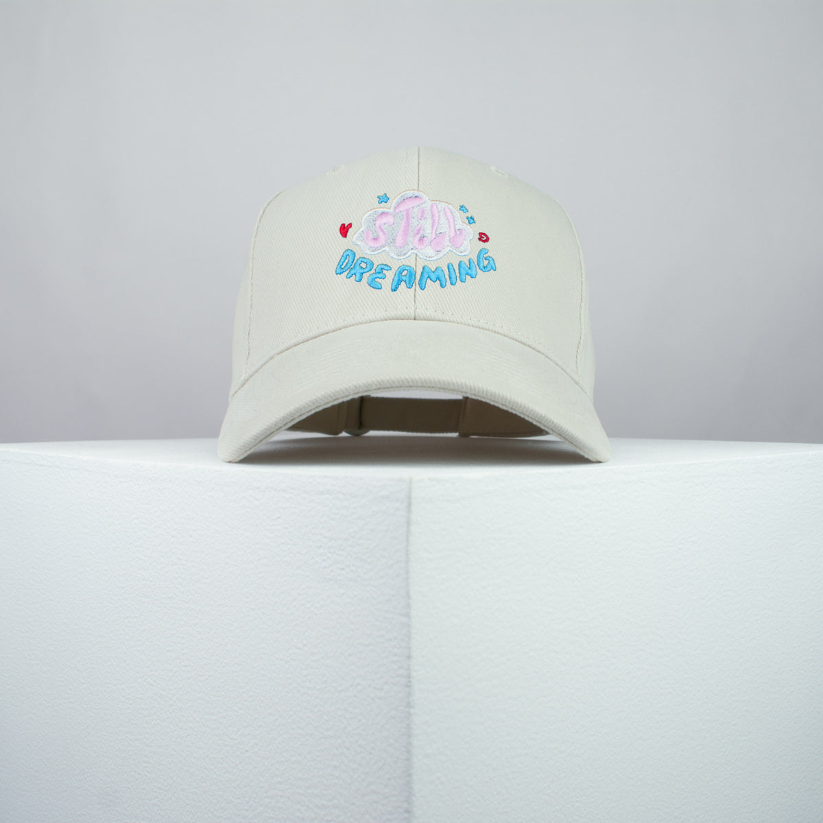 Still dreaming embroidered baseball cap beige / yoga / meditation / anxiety / gift for her / embroidery / patch / hat / dad hat / cap / iron on patch / embroidered patch / badge / applique / embroidered / punk patches / trucker hat / snapback / caps / dad hats / baseball hat / mens hat / womens hat / embroidered hat / dad cap / embroidered cap