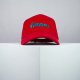 The Flintstones Nintendo Gameboy game embroidered baseball cap red / retro / vintage / gamer / gaming / embroidery / patch / hat / dad hat / cap / iron on patch / embroidered patch / badge / applique / embroidered / punk patches / trucker hat / snapback / caps / dad hats / baseball hat / mens hat / womens hat / embroidered hat / dad cap / embroidered cap