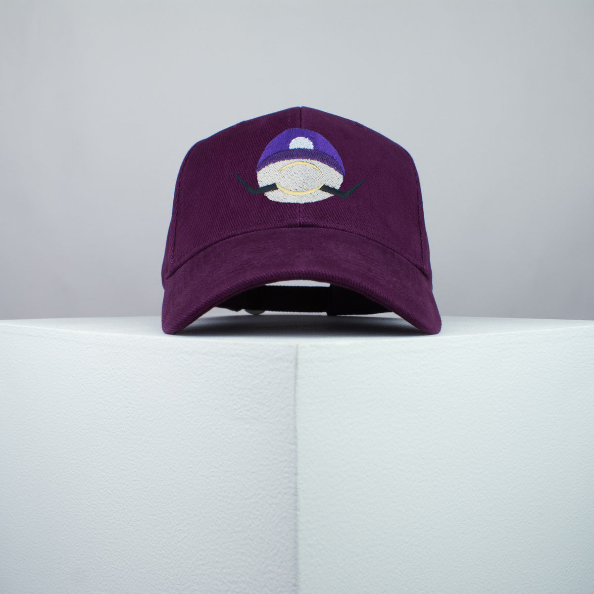 Super Mario Waluigi embroidered baseball cap burgundy / mario / nintendo / gamer / gaming / embroidery / patch / hat / dad hat / cap / iron on patch / embroidered patch / badge / applique / embroidered / punk patches / trucker hat / snapback / caps / dad hats / baseball hat / mens hat / womens hat / embroidered hat / dad cap / embroidered cap
