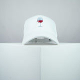 Wine Glass embroidered baseball cap white / bottle /glasses / wedding / bridesmaid / embroidery / patch / hat / dad hat / cap / iron on patch / embroidered patch / badge / applique / embroidered / punk patches / trucker hat / snapback / caps / dad hats / baseball hat / mens hat / womens hat / embroidered hat / dad cap / embroidered cap