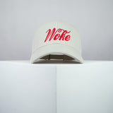 Woke / Coke embroidered baseball cap beige / brand twisters / feminist / feminism / food / girl power / Coca Cola / embroidery / patch / dad / hat / cap / clothing // Hatty Hats / iron on patch / dad hat embroidered patch / badge / applique / embroidered / punk patches / trucker hat / snapback / caps / dad hats / baseball hat / mens hat / womens hat / embroidered hat / dad cap / embroidered cap