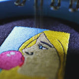 Bubble Gum Girl Iron on Patch