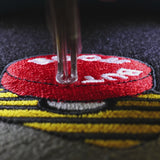 Boom Button Iron on Patch