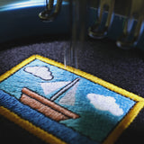Simpsons Boat Painting Iron on Patch