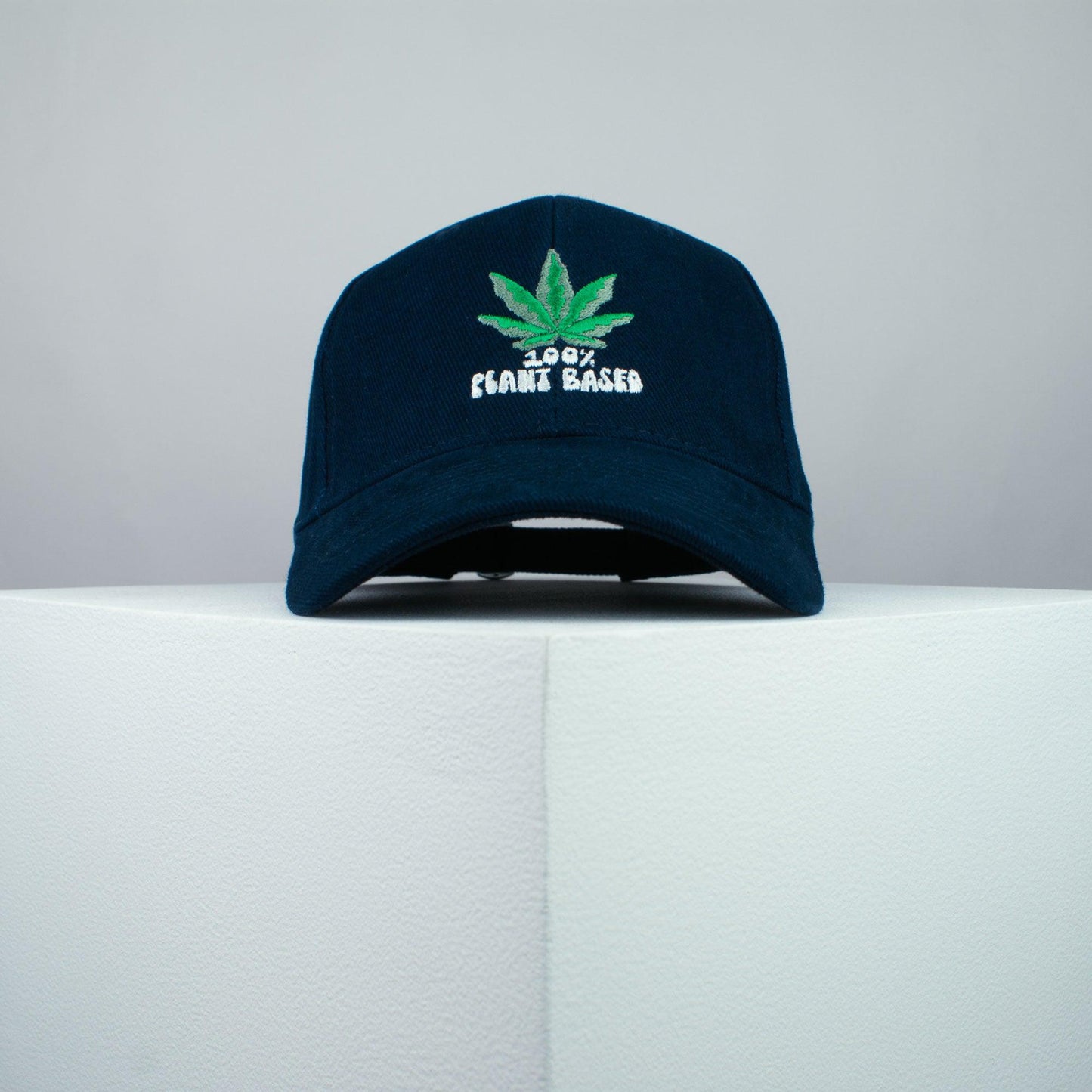 100% Plant based embroidered baseball cap navy / weed / marijuana / cannabis / hemp / embroidery / patch / dad / hat / cap / clothing // Hatty Hats / iron on patch / dad hat embroidered patch / badge / applique / embroidered / punk patches / trucker hat / snapback / caps / dad hats / baseball hat / mens hat / womens hat / embroidered hat / dad cap / embroidered cap