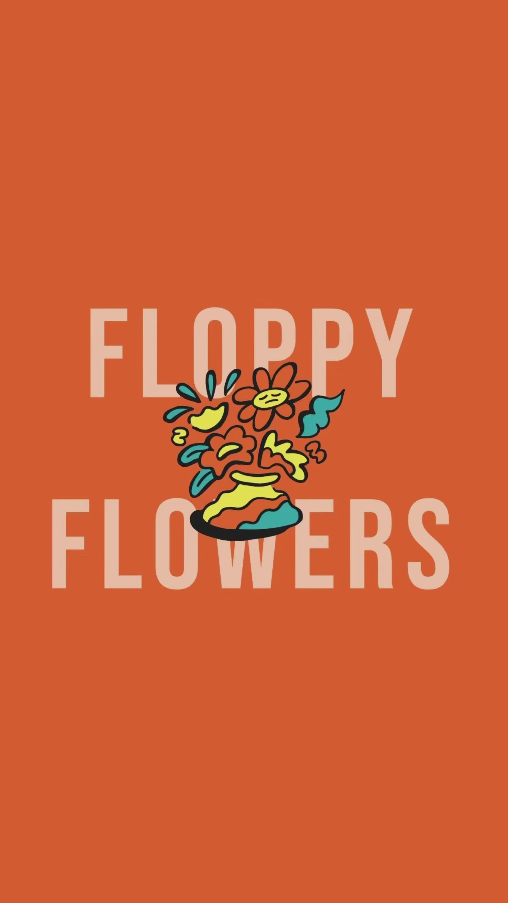 Floppy Flowers embroidered baseball cap (8 hat colours) / happy hippie / boho / bohemian / floral / embroidery / patch / hat / dad hat / cap / iron on patch / embroidered patch / badge / applique / embroidered / punk patches / trucker hat / snapback / caps / dad hats / baseball hat / mens hat / womens hat / embroidered hat / dad cap / embroidered cap 10