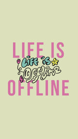 Life is Offline embroidered baseball cap (8 hat colours) / happy hippie / boho / bohemian / holiday / embroidery / patch / hat / dad hat / cap / iron on patch / embroidered patch / badge / applique / embroidered / punk patches / trucker hat / snapback / caps / dad hats / baseball hat / mens hat / womens hat / embroidered hat / dad cap / embroidered cap 10