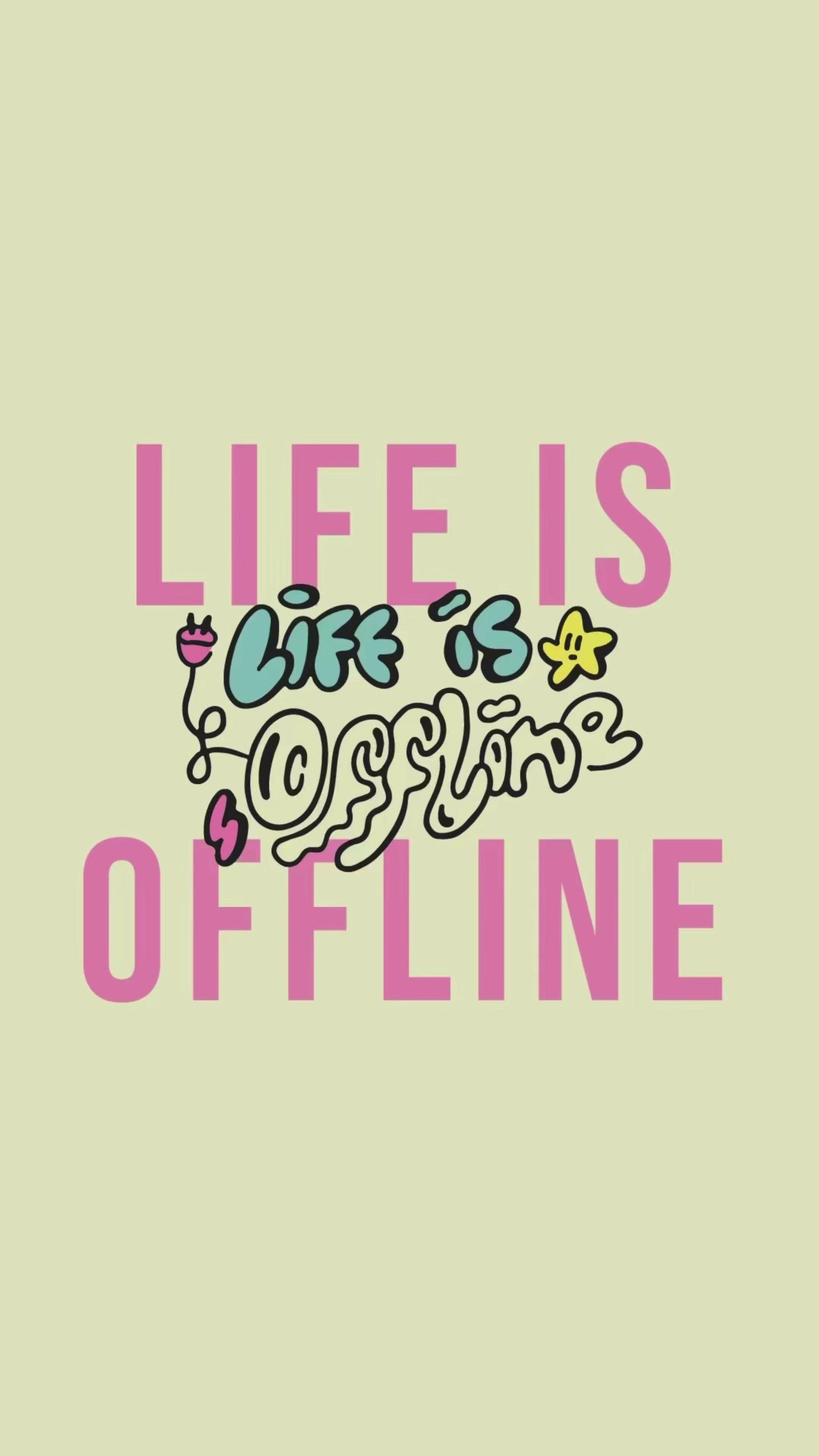 Life is Offline embroidered baseball cap (8 hat colours) / happy hippie / boho / bohemian / holiday / embroidery / patch / hat / dad hat / cap / iron on patch / embroidered patch / badge / applique / embroidered / punk patches / trucker hat / snapback / caps / dad hats / baseball hat / mens hat / womens hat / embroidered hat / dad cap / embroidered cap 10