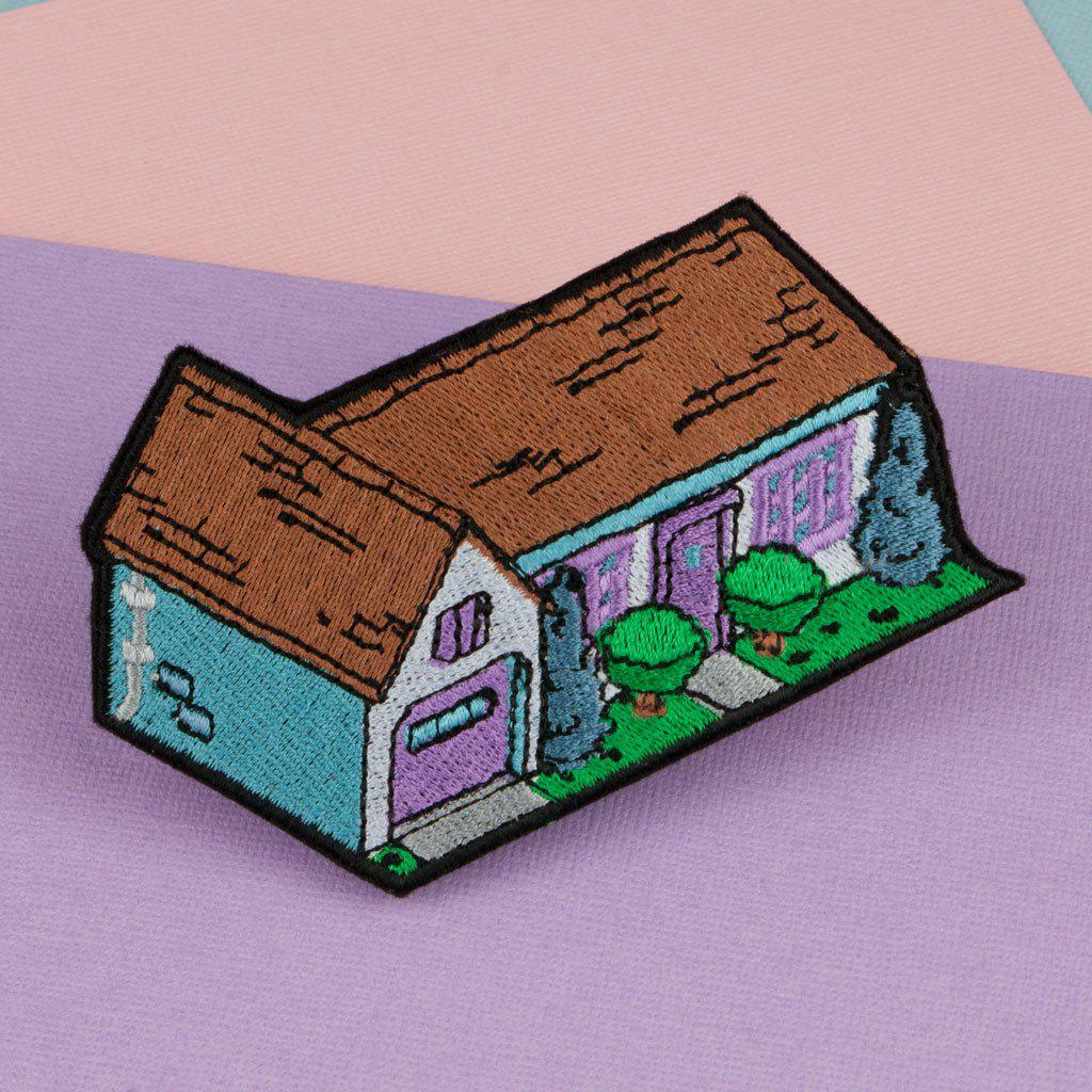 732 Evergreen Terrace (Wiggum House - The Simpsons) iron on patch / simpsons / patches / the simpsons / embroidery / patch / enamel pin / pin / embroidered patch / back patch / patches for jackets / badge /// applique / embroidered / feminist patch / punk patches / iron on patches / punk patch / band patches / backpatch / patches iron on / appliques / sew on patch / jacket patch