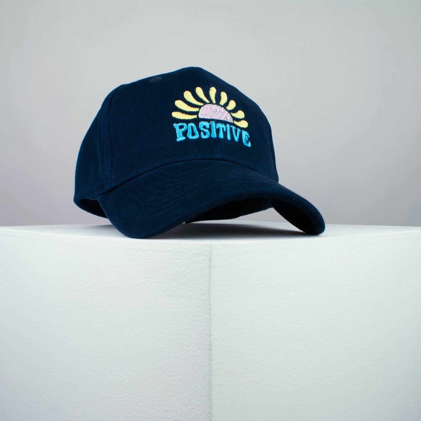 82% Positive embroidered baseball cap (8 hat colours) / yoga / meditation / anxiety / gift for her / embroidery / patch / hat / dad hat / cap / iron on patch / embroidered patch / badge / applique / embroidered / punk patches / trucker hat / snapback / caps / dad hats / baseball hat / mens hat / womens hat / embroidered hat / dad cap / embroidered cap 1