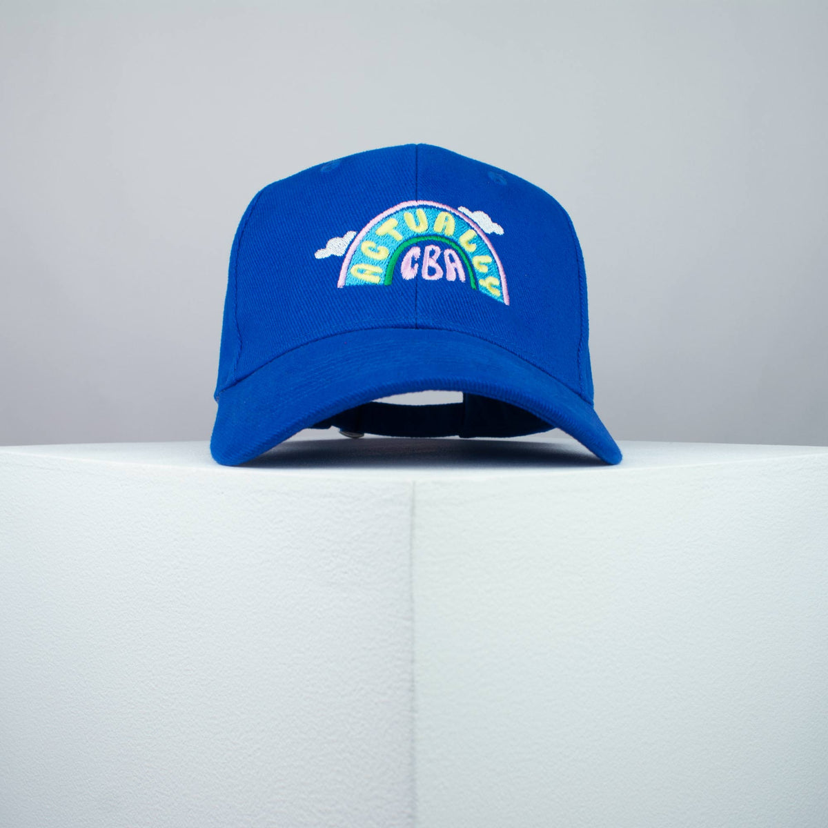 Actually CBA embroidered baseball cap blue / yoga / meditation / anxiety / gift for her / embroidery / patch / hat / dad hat / cap / iron on patch / embroidered patch / badge / applique / embroidered / punk patches / trucker hat / snapback / caps / dad hats / baseball hat / mens hat / womens hat / embroidered hat / dad cap / embroidered cap