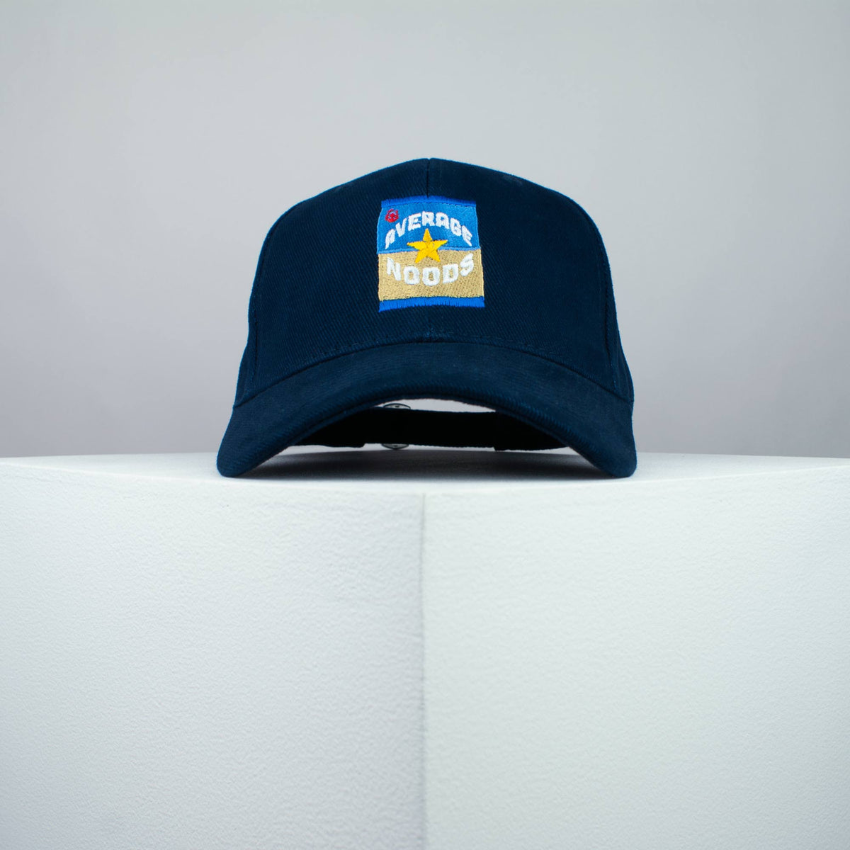 Average Noods / Super Noodles embroidered baseball cap navy / brand twisters / food / nude / mature / embroidery / patch / hat / cap / clothing // Hatty Hats / iron on patch / dad hat embroidered patch / badge / applique / embroidered / punk patches / trucker hat / snapback / caps / dad hats / baseball hat / mens hat / womens hat / embroidered hat / dad cap / embroidered cap