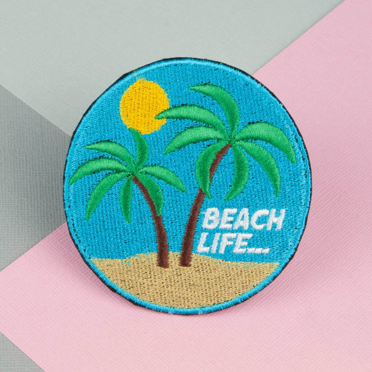 Beach life iron on patch / beach / patches / ocean / embroidery / patch / enamel pin / pin / embroidered patch / back patch / patches for jackets / badge / applique / embroidered / feminist patch / punk patches / iron on patches / punk patch / band patches / backpatch / patches iron on / appliques / sew on patch / jacket patch