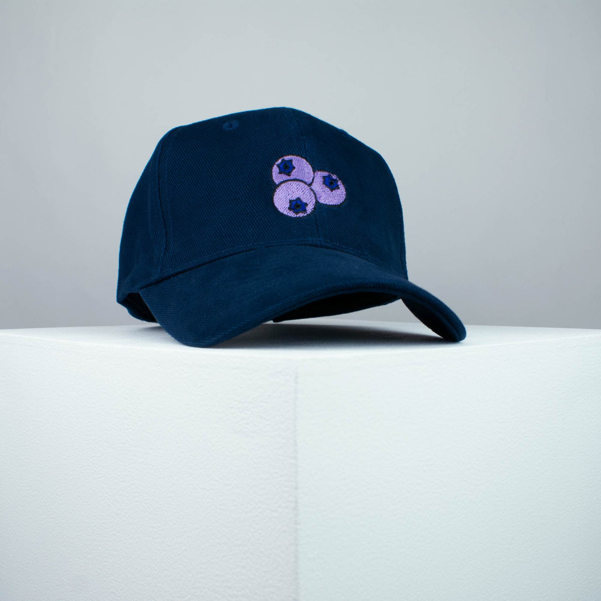 Blueberry embroidered baseball cap navy blue / vegan / gift / food / embroidery / patch / hat / dad hat / cap / iron on patch / embroidered patch / badge / applique / embroidered / punk patches / trucker hat / snapback / caps / dad hats / baseball hat / mens hat / womens hat / embroidered hat / dad cap / embroidered cap 1