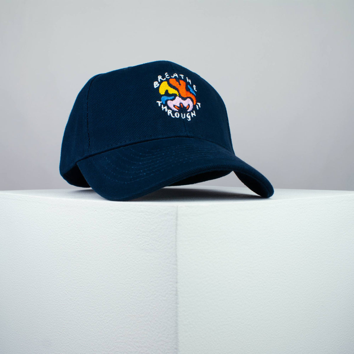 Breath through it embroidered baseball cap (8 hat colours) / meditation / yoga / spiritual / gift for her / embroidery / patch / hat / dad hat / cap // Hatty Hats / iron on patch / embroidered patch / badge / applique / embroidered / punk patches / trucker hat / snapback / caps / dad hats / baseball hat / mens hat / womens hat / embroidered hat / dad cap / embroidered cap 1