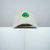 Broccoli embroidered baseball cap beige / vegan / gift / vegan gift / embroidery / patch / hat / dad hat / cap / iron on patch / embroidered patch / badge / applique / embroidered / punk patches / trucker hat / snapback / caps / dad hats / baseball hat / mens hat / womens hat / embroidered hat / dad cap / embroidered cap