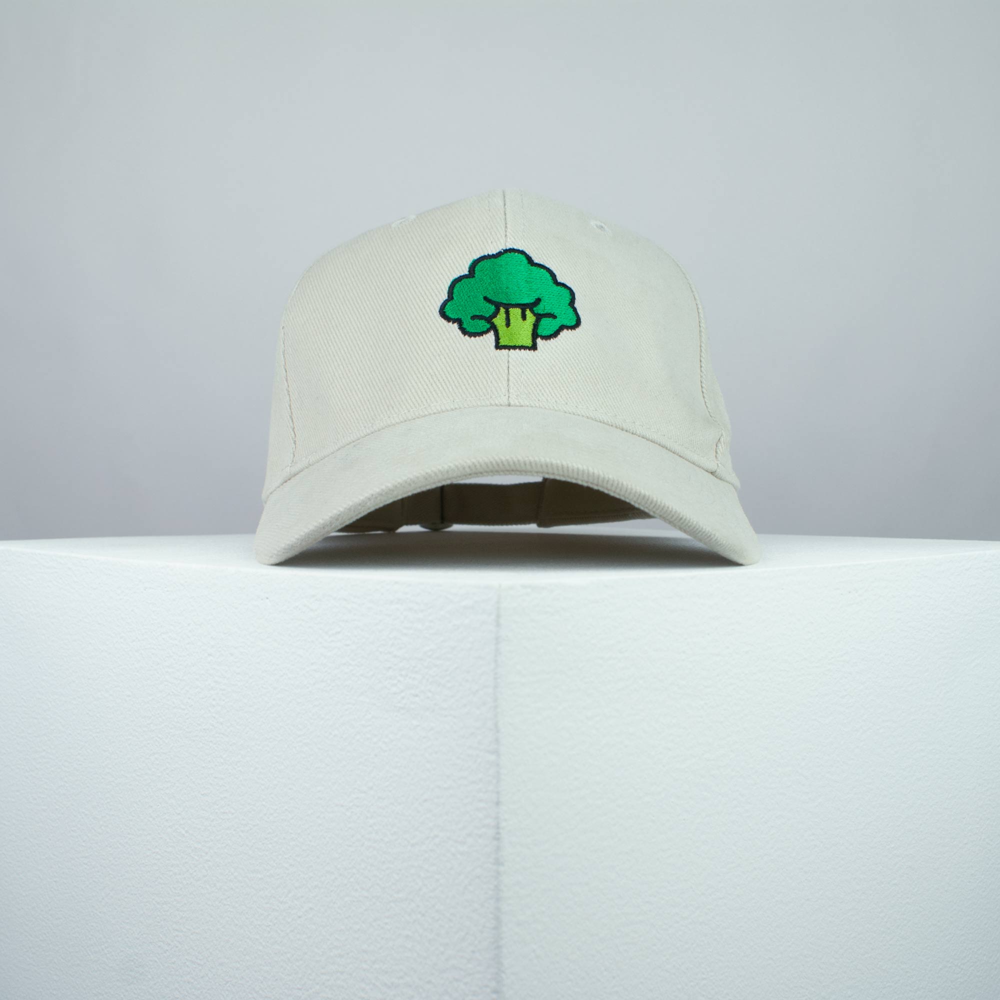 Broccoli embroidered baseball cap beige / vegan / gift / vegan gift / embroidery / patch / hat / dad hat / cap / iron on patch / embroidered patch / badge / applique / embroidered / punk patches / trucker hat / snapback / caps / dad hats / baseball hat / mens hat / womens hat / embroidered hat / dad cap / embroidered cap