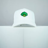 Broccoli embroidered baseball cap white / vegan / gift / vegan gift / embroidery / patch / hat / dad hat / cap / iron on patch / embroidered patch / badge / applique / embroidered / punk patches / trucker hat / snapback / caps / dad hats / baseball hat / mens hat / womens hat / embroidered hat / dad cap / embroidered cap