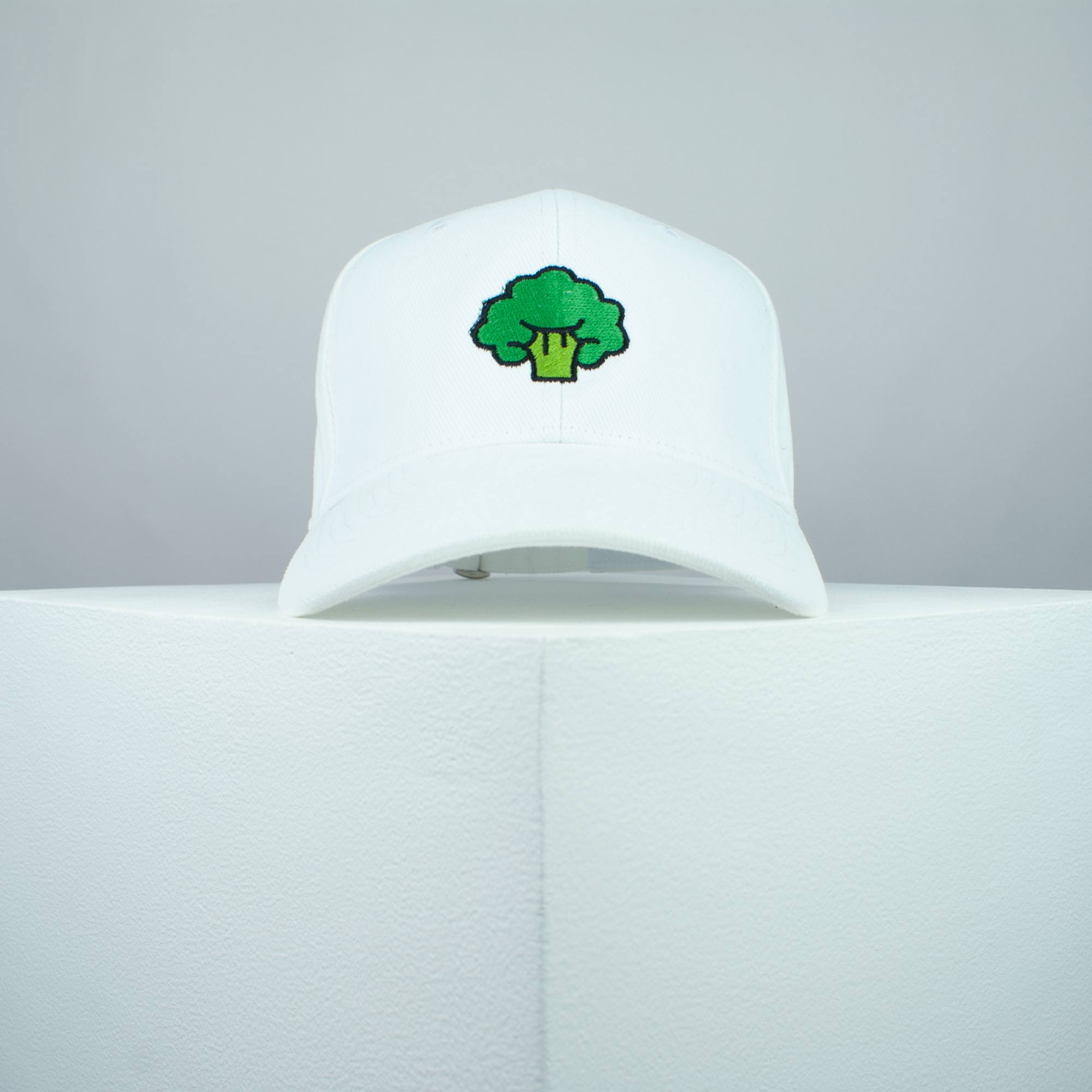 Broccoli embroidered baseball cap white / vegan / gift / vegan gift / embroidery / patch / hat / dad hat / cap / iron on patch / embroidered patch / badge / applique / embroidered / punk patches / trucker hat / snapback / caps / dad hats / baseball hat / mens hat / womens hat / embroidered hat / dad cap / embroidered cap