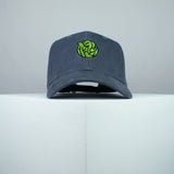 Brussel sprout embroidered baseball cap grey / vegan / gift / food / embroidery / patch / hat / dad hat / cap / iron on patch / embroidered patch / badge / applique / embroidered / punk patches / trucker hat / snapback / caps / dad hats / baseball hat / mens hat / womens hat / embroidered hat / dad cap / embroidered cap