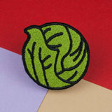 Brussel sprout iron on patch / vegan / patches / food / embroidery / patch / enamel pin / pin / embroidered patch / back patch / patches for jackets / badge / applique / embroidered / feminist patch / punk patches / iron on patches / punk patch / band patches / backpatch / patches iron on / appliques / sew on patch / jacket patch