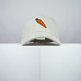 Carrot embroidered baseball cap beige / bunny / easter / rabbit / carrots / embroidery / patch / hat / dad hat / cap / iron on patch / embroidered patch / badge / applique / embroidered / punk patches / trucker hat / snapback / caps / dad hats / baseball hat / mens hat / womens hat / embroidered hat / dad cap / embroidered cap