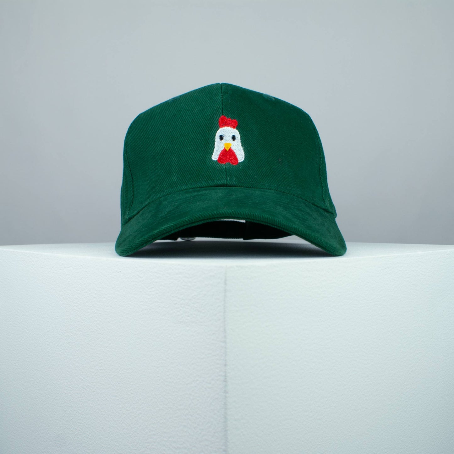 Chicken embroidered baseball cap green / bird / patches / animal / embroidery / patch / hat / dad hat / cap / iron on patch / embroidered patch / badge / applique / embroidered / punk patches / trucker hat / snapback / caps / dad hats / baseball hat / mens hat / womens hat / embroidered hat / dad cap / embroidered cap / website