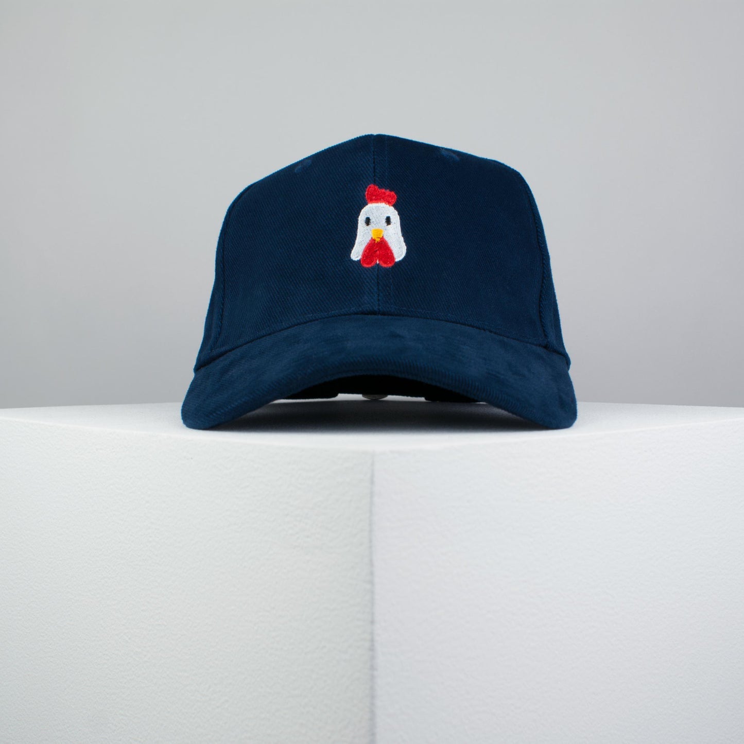 Chicken embroidered baseball cap navy / bird / patches / animal / embroidery / patch / hat / dad hat / cap / iron on patch / embroidered patch / badge / applique / embroidered / punk patches / trucker hat / snapback / caps / dad hats / baseball hat / mens hat / womens hat / embroidered hat / dad cap / embroidered cap / website