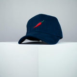 Chilli embroidered baseball cap navy blue / vegan / gift / food / embroidery / patch / hat / dad hat / cap / iron on patch / embroidered patch / badge / applique / embroidered / punk patches / trucker hat / snapback / caps / dad hats / baseball hat / mens hat / womens hat / embroidered hat / dad cap / embroidered cap 2