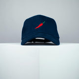 Chilli embroidered baseball cap navy / vegan / gift / food / embroidery / patch / hat / dad hat / cap / iron on patch / embroidered patch / badge / applique / embroidered / punk patches / trucker hat / snapback / caps / dad hats / baseball hat / mens hat / womens hat / embroidered hat / dad cap / embroidered cap