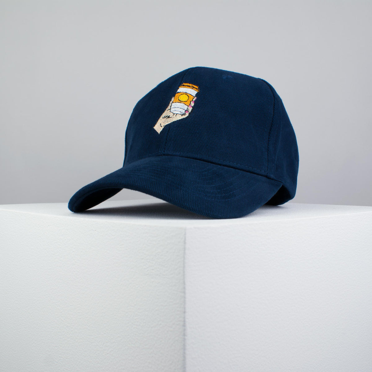 Coffee crazy embroidered baseball cap navy / coffee mug / patches / coffee / embroidery / patch / hat / dad hat / cap / iron on patch / embroidered patch / badge / applique / embroidered / punk patches / trucker hat / snapback / caps / dad hats / baseball hat / mens hat / womens hat / embroidered hat / dad cap / embroidered cap / website 2
