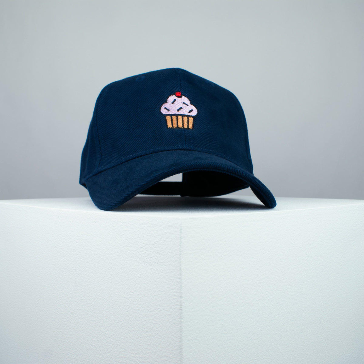 Cupcake embroidered baseball cap (8 hat colours) / cake / gift / food / embroidery / patch / hat / dad hat / cap / iron on patch / embroidered patch / badge / applique / embroidered / punk patches / trucker hat / snapback / caps / dad hats / baseball hat / mens hat / womens hat / embroidered hat / dad cap / embroidered cap 1