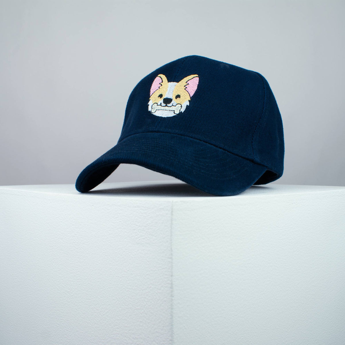 Cute Corgi bone embroidered baseball cap (8 hat colours) / dog lover / puppy / pet / welsh / embroidery / patch / hat / dad hat / cap / iron on patch / embroidered patch / badge / applique / embroidered / punk patches / trucker hat / snapback / caps / dad hats / baseball hat / mens hat / womens hat / embroidered hat / dad cap / embroidered cap 2
