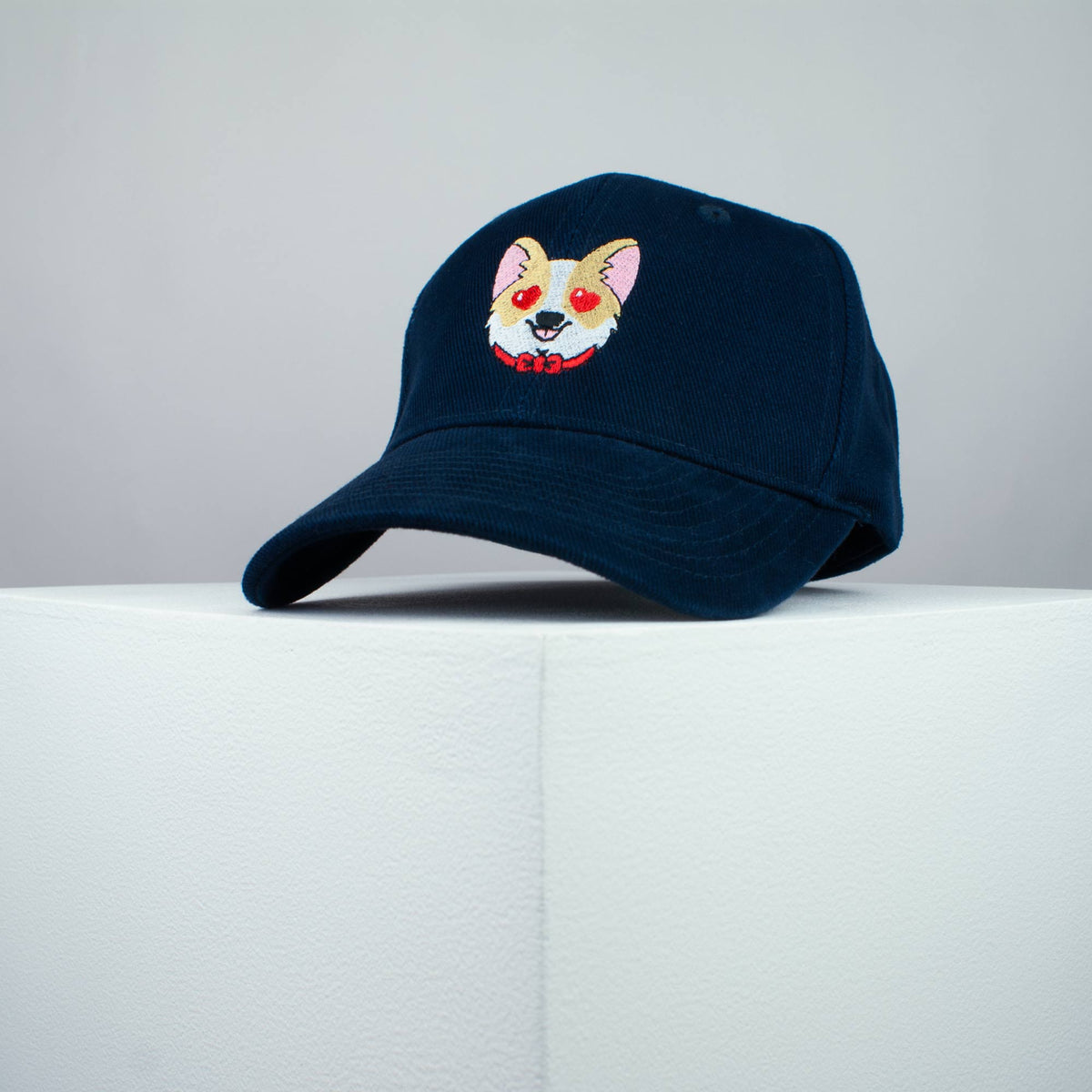 Cute Corgi hearts embroidered baseball cap (8 hat colours) / dog lover / puppy / pet / welsh / embroidery / patch / hat / dad hat / cap / iron on patch / embroidered patch / badge / applique / embroidered / punk patches / trucker hat / snapback / caps / dad hats / baseball hat / mens hat / womens hat / embroidered hat / dad cap / embroidered cap 2