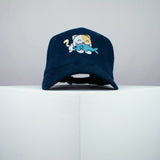 Cute Eating Kitty embroidered baseball cap navy / cat / kitten / fish / dog / embroidery / patch / hat / dad hat / cap / iron on patch / embroidered patch / badge / applique / embroidered / punk patches / trucker hat / snapback / caps / dad hats / baseball hat / mens hat / womens hat / embroidered hat / dad cap / embroidered cap