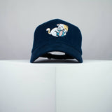 Cute playtime kitty embroidered baseball cap navy / cat / kitten / ball / dog / embroidery / patch / hat / dad hat / cap / iron on patch / embroidered patch / badge / applique / embroidered / punk patches / trucker hat / snapback / caps / dad hats / baseball hat / mens hat / womens hat / embroidered hat / dad cap / embroidered cap