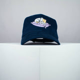 Cute sleeping kitty embroidered baseball cap navy / cat / kitten / pillow / dog / embroidery / patch / hat / dad hat / cap / iron on patch / embroidered patch / badge / applique / embroidered / punk patches / trucker hat / snapback / caps / dad hats / baseball hat / mens hat / womens hat / embroidered hat / dad cap / embroidered cap
