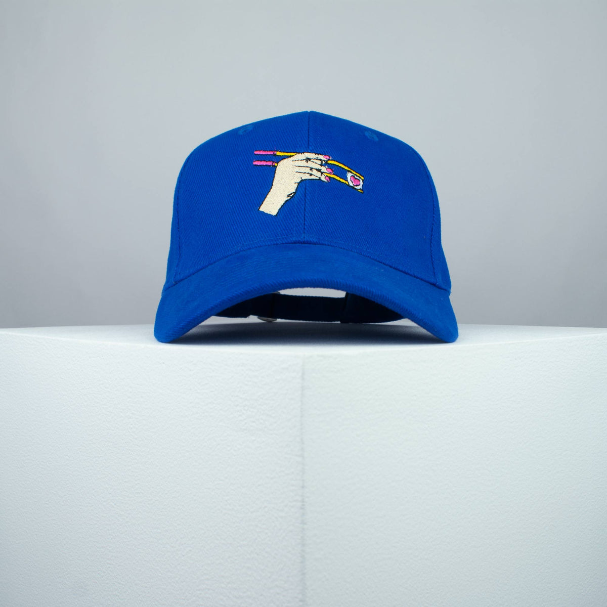 Eat sushi embroidered baseball cap blue / japanese / patches / food / embroidery / patch / hat / dad hat / cap / iron on patch / embroidered patch / badge / applique / embroidered / punk patches / trucker hat / snapback / caps / dad hats / baseball hat / mens hat / womens hat / embroidered hat / dad cap / embroidered cap / website