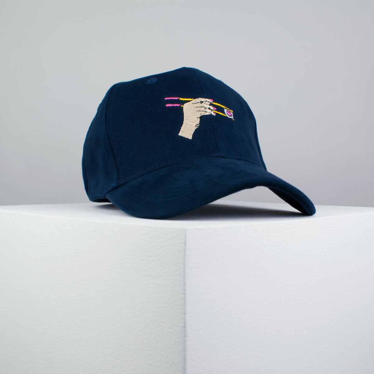 Eat sushi embroidered baseball cap navy / japanese / patches / food / embroidery / patch / hat / dad hat / cap / iron on patch / embroidered patch / badge / applique / embroidered / punk patches / trucker hat / snapback / caps / dad hats / baseball hat / mens hat / womens hat / embroidered hat / dad cap / embroidered cap / website 1