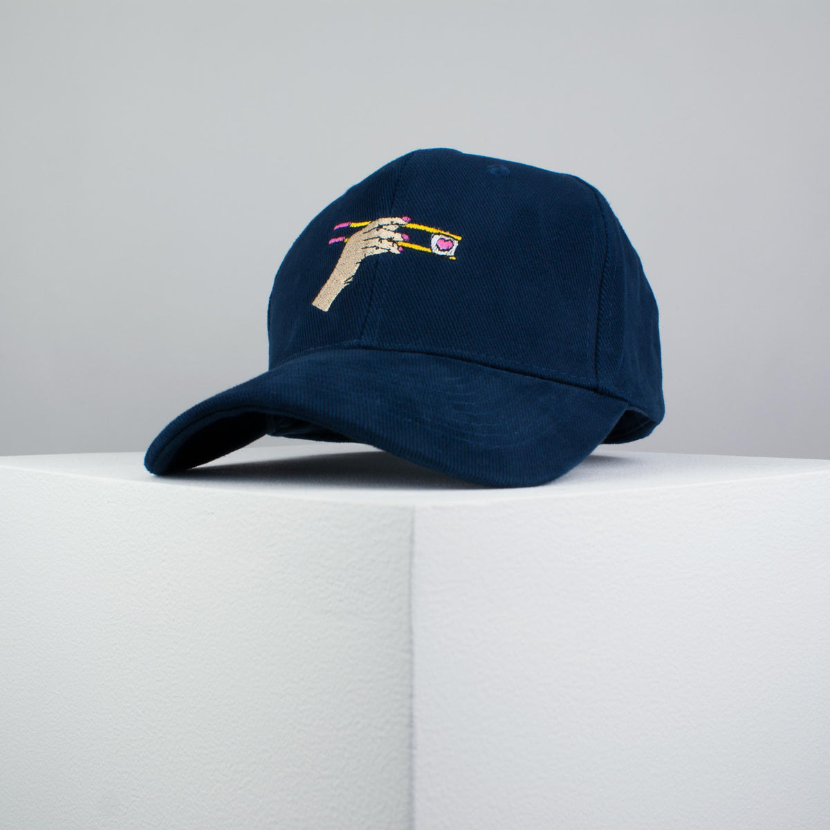 Eat sushi embroidered baseball cap navy / japanese / patches / food / embroidery / patch / hat / dad hat / cap / iron on patch / embroidered patch / badge / applique / embroidered / punk patches / trucker hat / snapback / caps / dad hats / baseball hat / mens hat / womens hat / embroidered hat / dad cap / embroidered cap / website 2