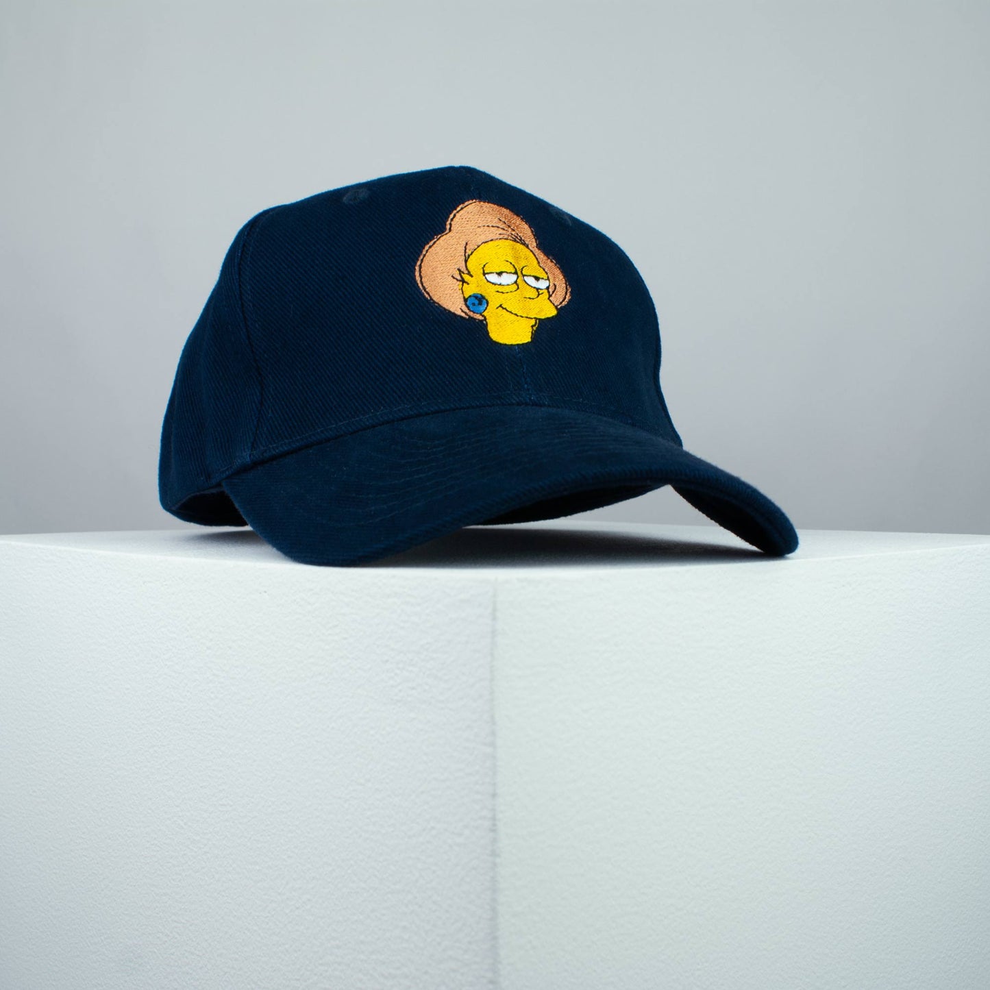 Edna Krabappel embroidered baseball cap (8 hat colours) / the simpsons / bart / marge / homer / embroidery / patch / hat / dad hat / cap / iron on patch / embroidered patch / badge / applique / embroidered / punk patches / trucker hat / snapback / caps / dad hats / baseball hat / mens hat / womens hat / embroidered hat / dad cap / embroidered cap 1