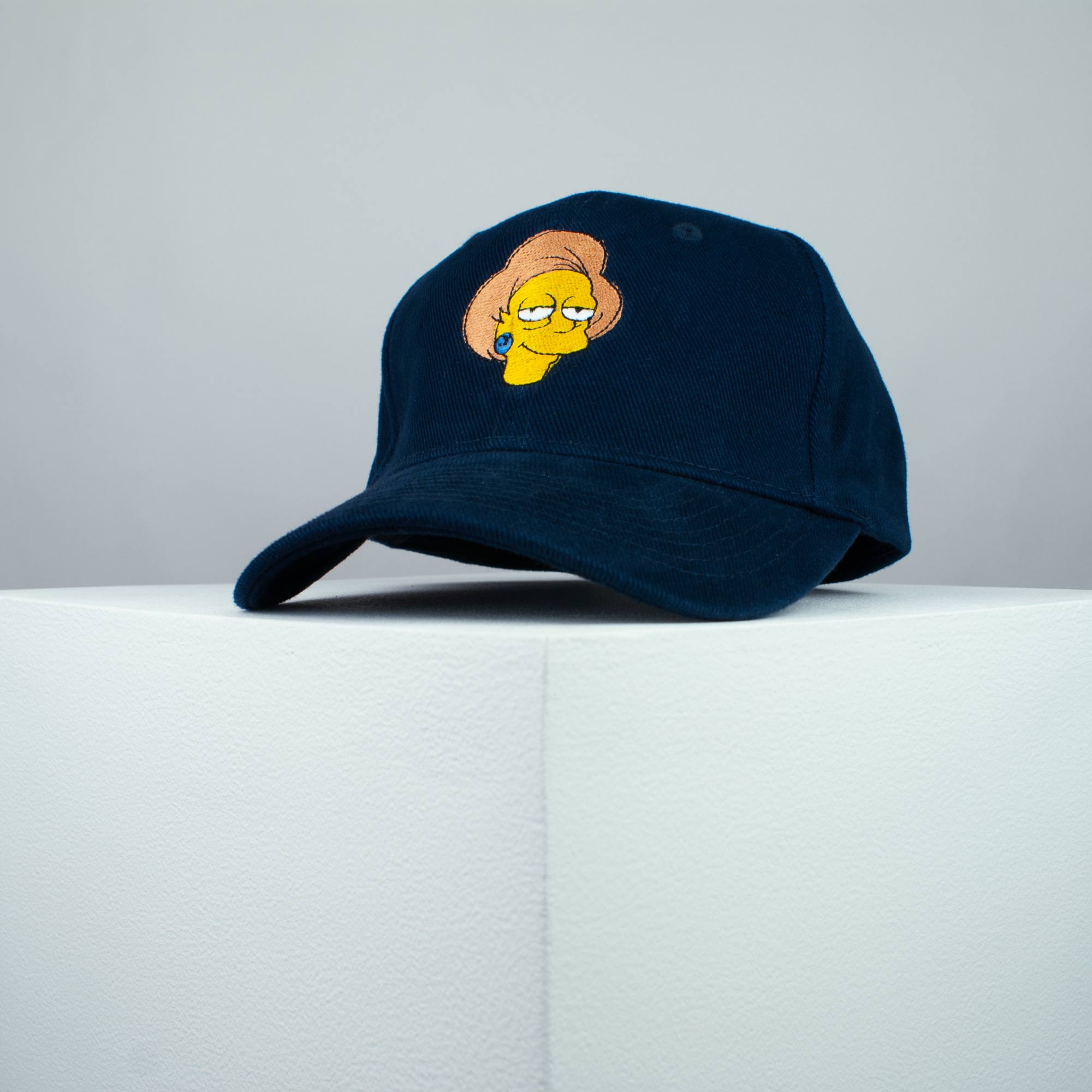 Edna Krabappel embroidered baseball cap (8 hat colours) / the simpsons / bart / marge / homer / embroidery / patch / hat / dad hat / cap / iron on patch / embroidered patch / badge / applique / embroidered / punk patches / trucker hat / snapback / caps / dad hats / baseball hat / mens hat / womens hat / embroidered hat / dad cap / embroidered cap 2