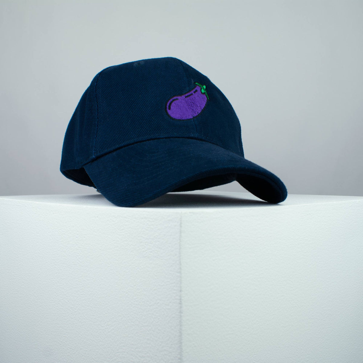 Eggplant embroidered baseball cap (8 hat colours) / aubergine / vegetable / emoji / vegan / embroidery / patch / hat / dad hat / cap / iron on patch / embroidered patch / badge / applique / embroidered / punk patches / trucker hat / snapback / caps / dad hats / baseball hat / mens hat / womens hat / embroidered hat / dad cap / embroidered cap 1