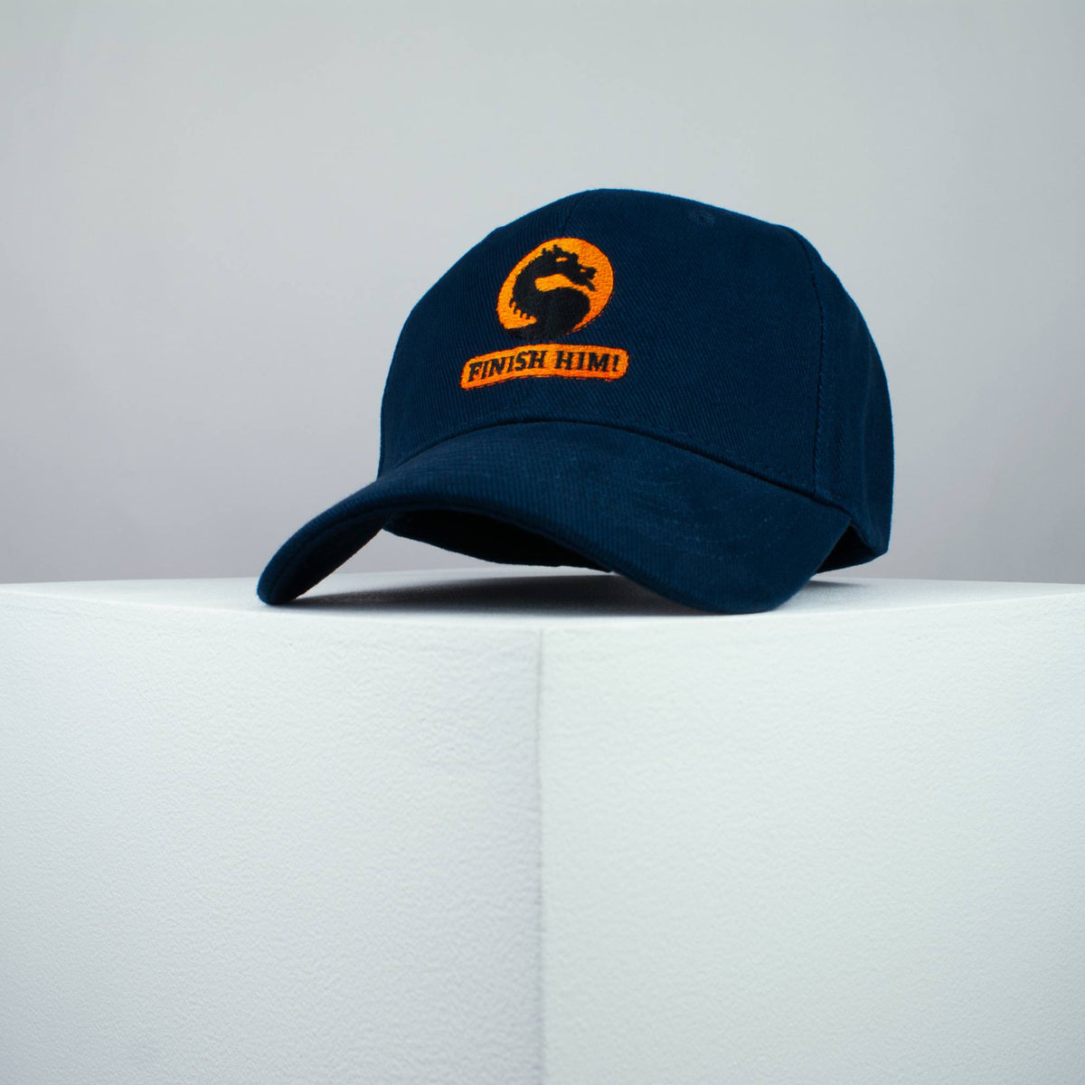 Finish him / Mortal Combat embroidered baseball cap (8 hat colours) / SNES / nintendo / N64 / gaming / gamer / Tekken / playstation / embroidery / patch / dad / hat / cap / clothing // Hatty Hats / iron on patch / dad hat embroidered patch / badge / applique / embroidered / punk patches / trucker hat / snapback / caps / dad hats / baseball hat / mens hat / womens hat / embroidered hat / dad cap / embroidered cap 2
