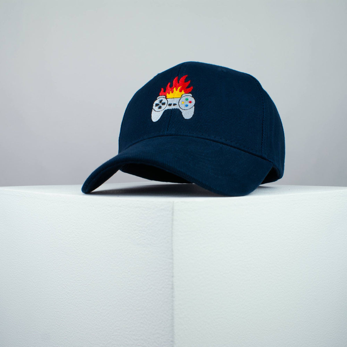 Flaming controller embroidered baseball cap (8 hat colours) / SNES / nintendo / N64 / gaming / gamer / playstation / embroidery / patch / dad / hat / cap / clothing // Hatty Hats / iron on patch / dad hat embroidered patch / badge / applique / embroidered / punk patches / trucker hat / snapback / caps / dad hats / baseball hat / mens hat / womens hat / embroidered hat / dad cap / embroidered cap 2